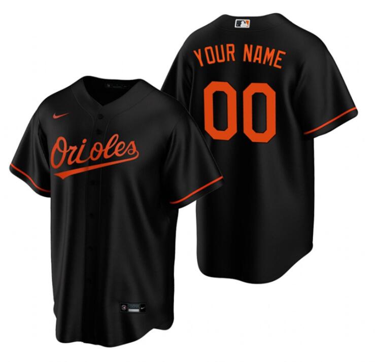 Men's Baltimore Orioles ACTIVE PLAYER Custom Black Cool Base Stitched Baseball Jersey